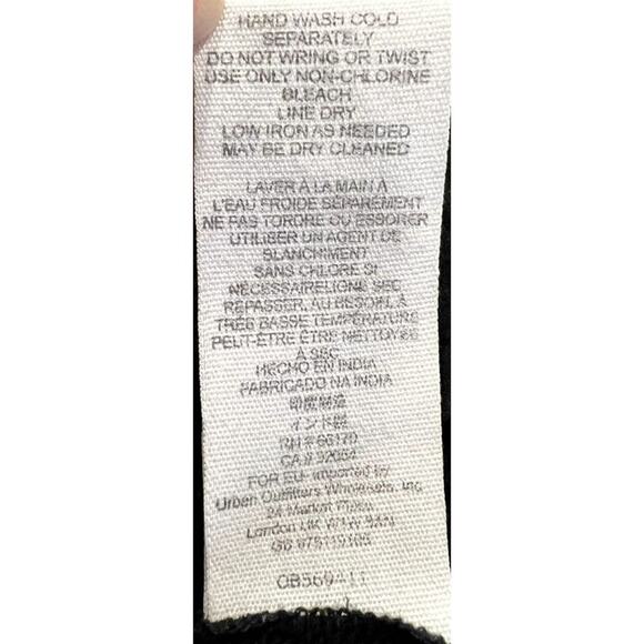 Free People Top Blouse Womens Small Black Lace Sleeveless Coquette Whimsigoth - Picture 8 of 8